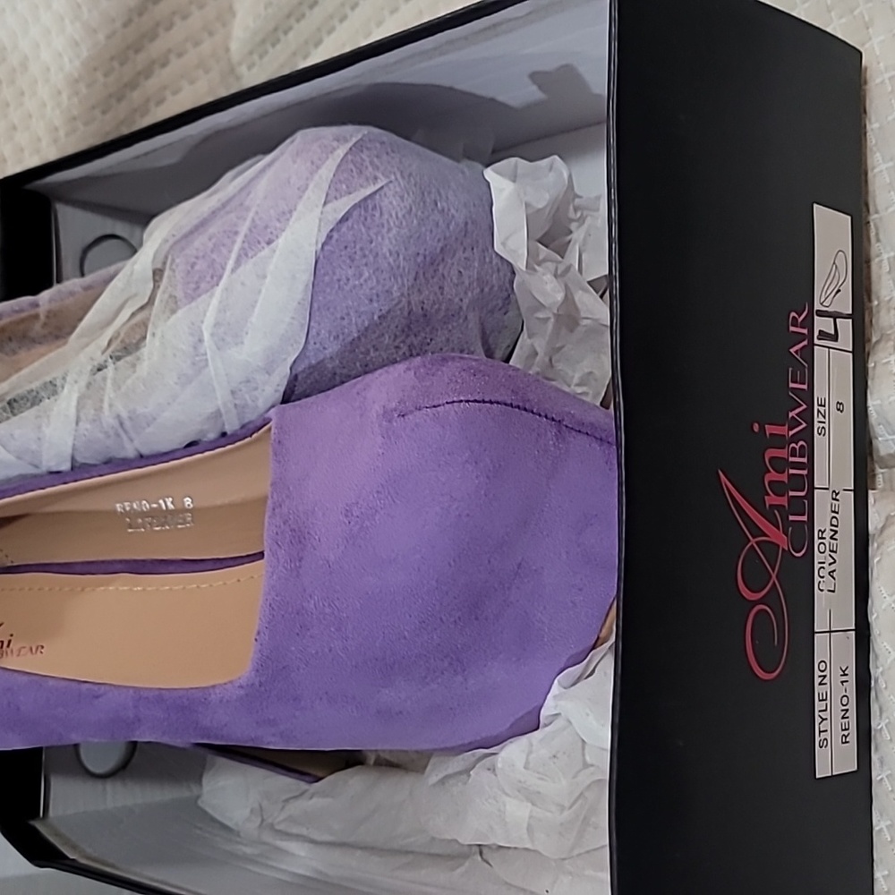 Lavender ami clubwear platform heels